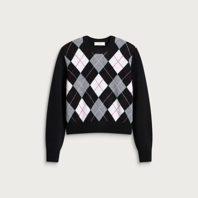 Dunst Argyle Crew Neck Sweater