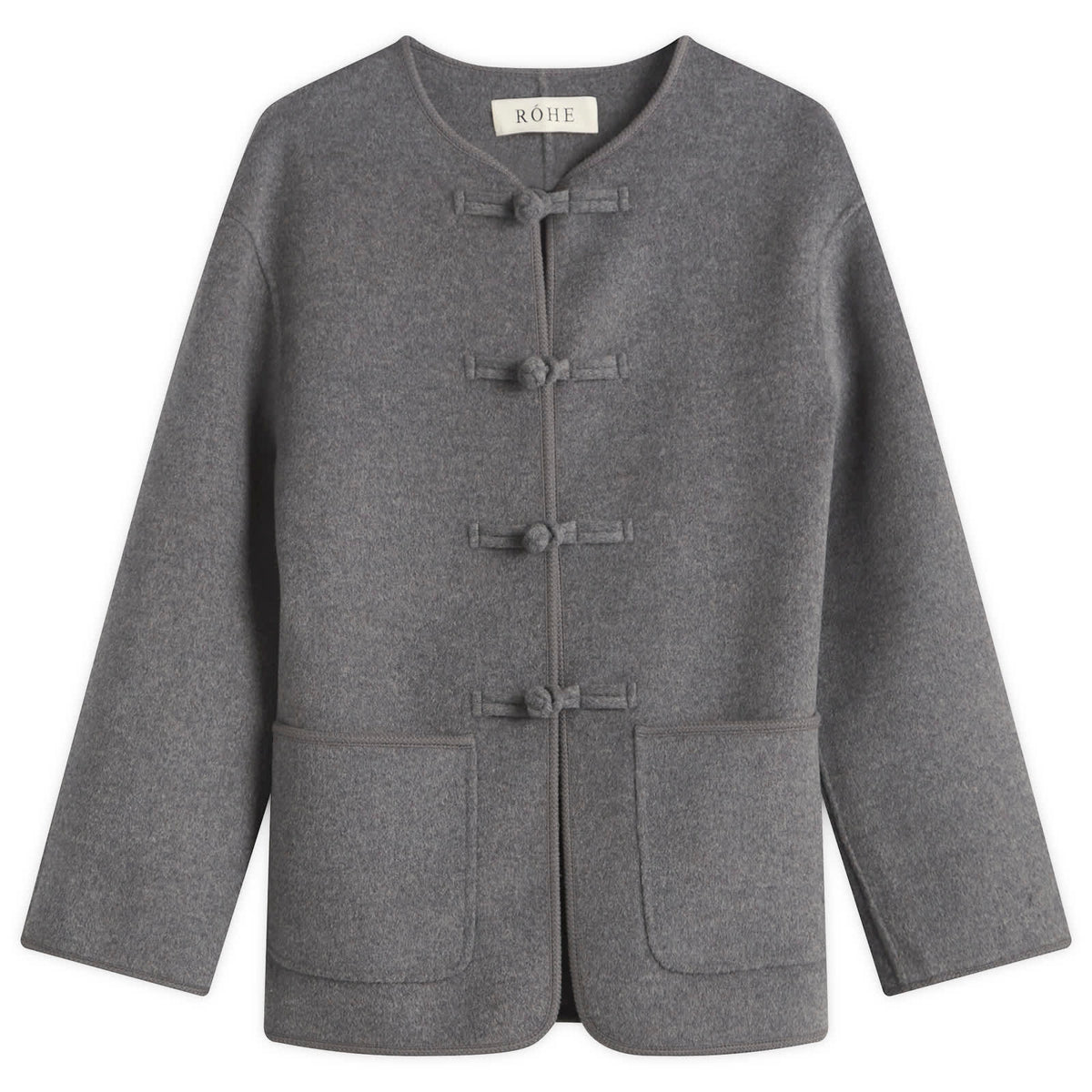 Róhe Mandarin Closure Double-Faced Jacket