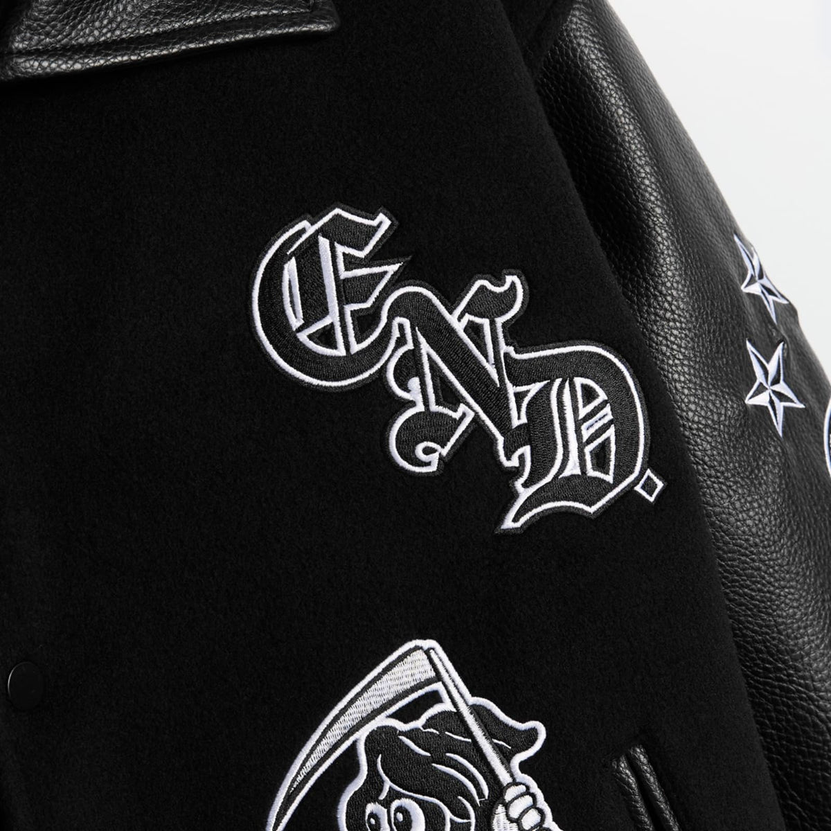 END. X The Great Frog Varsity Jacket