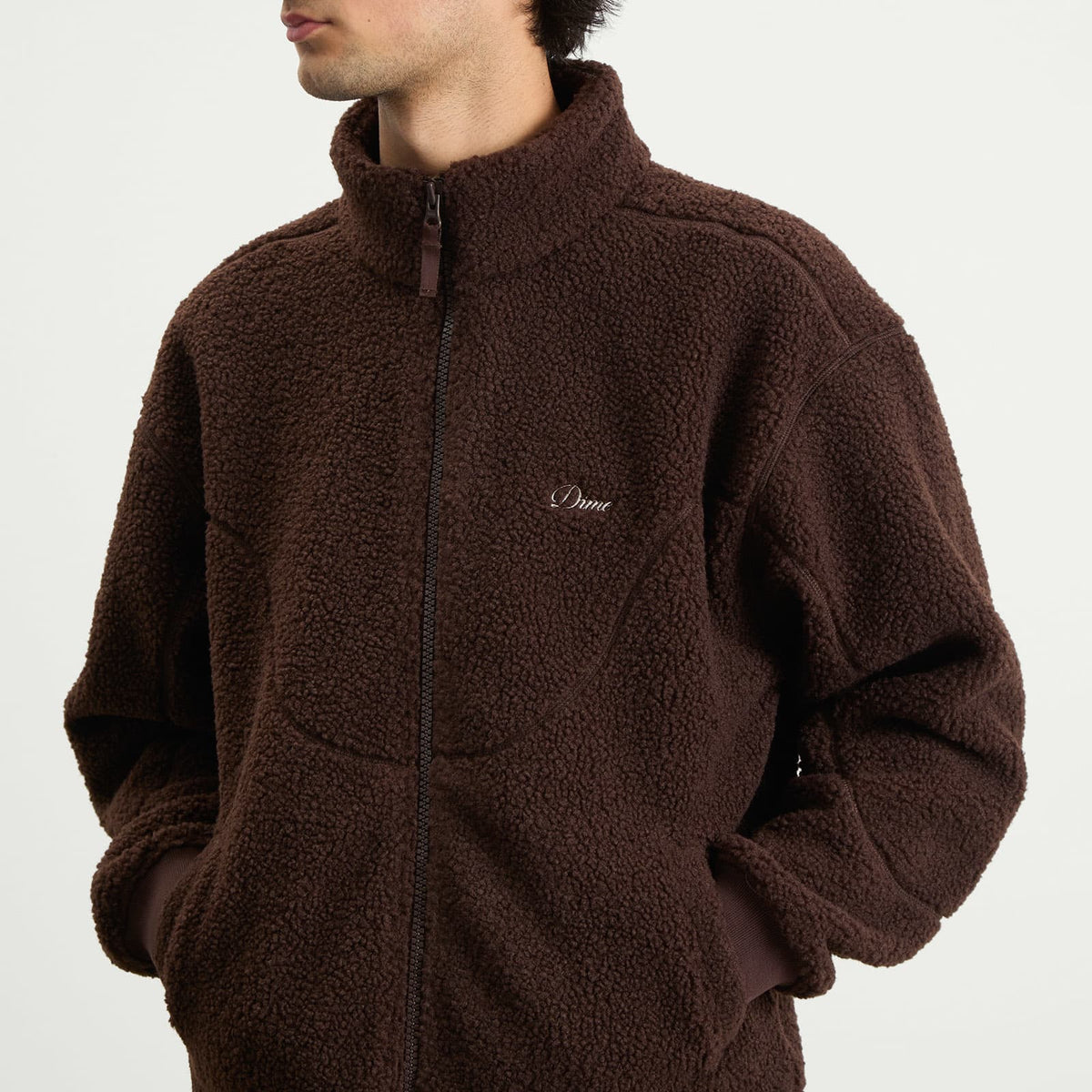 Dime Polar Fleece Sherpa Zip Jacket