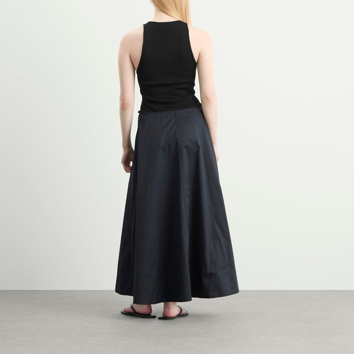 ST. Agni Knit Bodice Asymm Dress