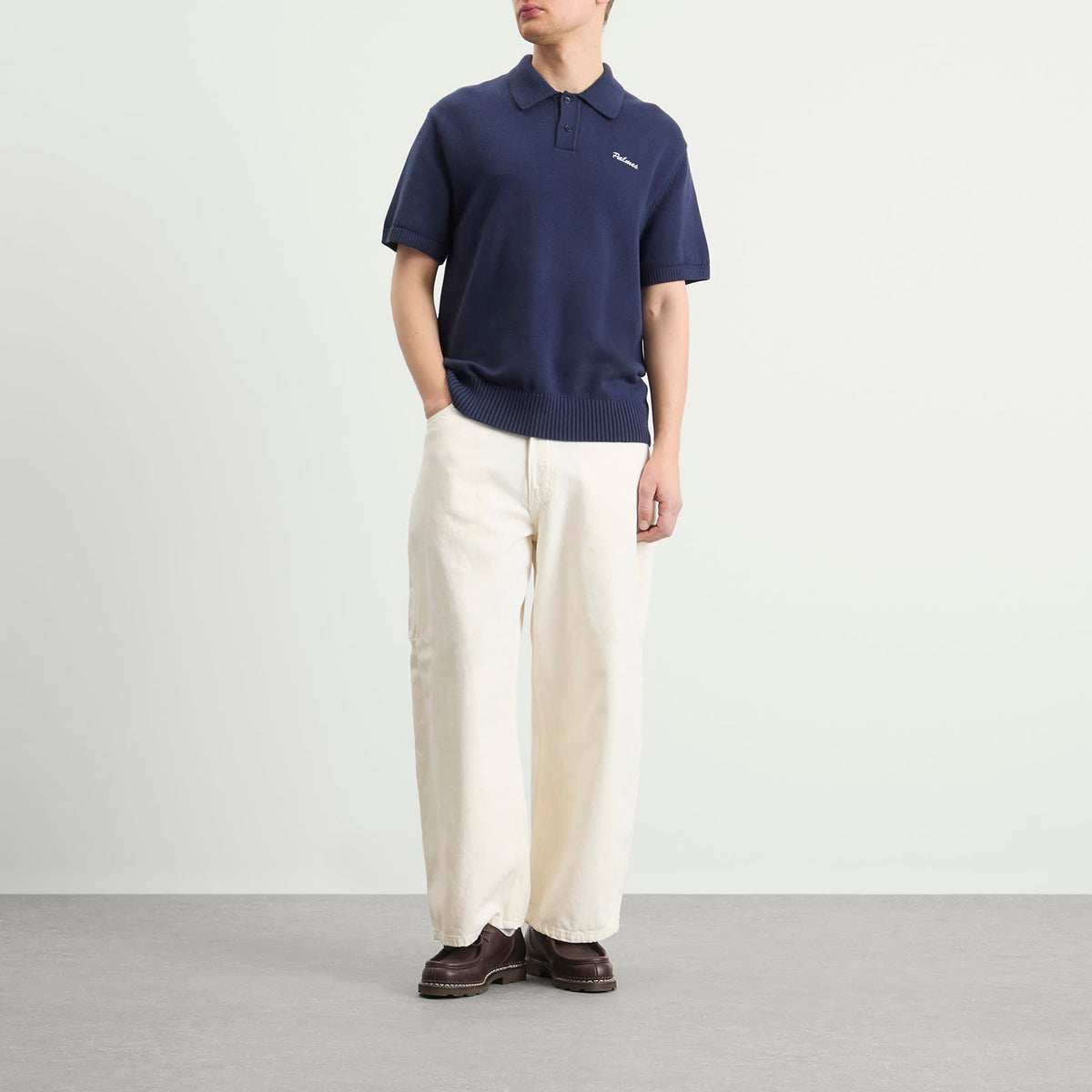 Palmes Cotton Knit Polo