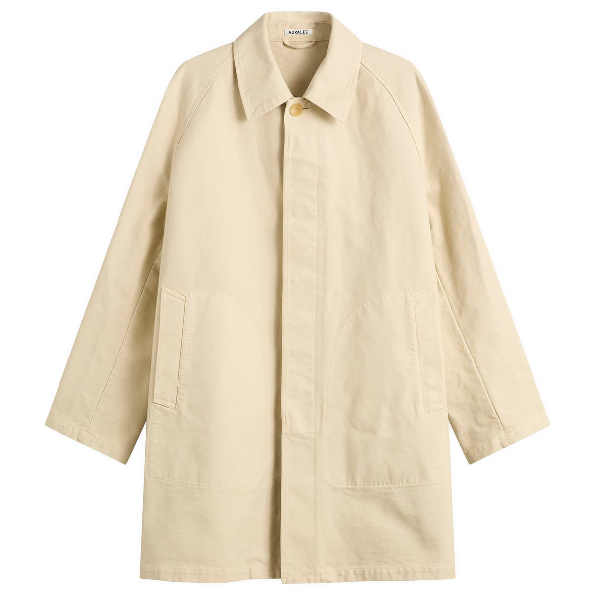 Auralee Garment-Dyed Cotton Heavy Twill Short Coat