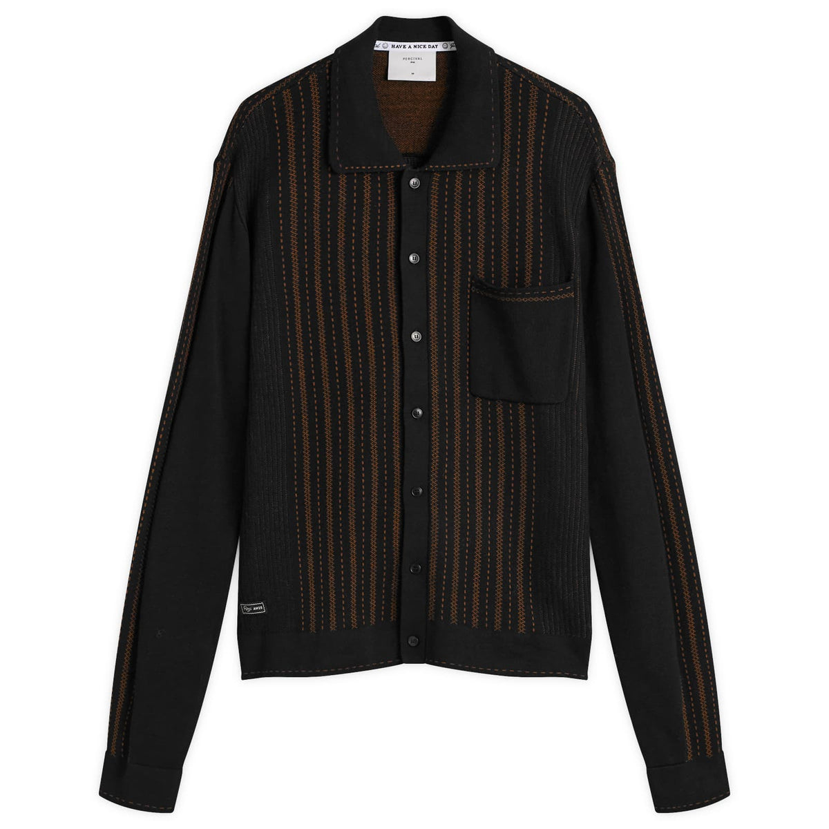 Percival Appendix Long Sleeve Knitted Shirt