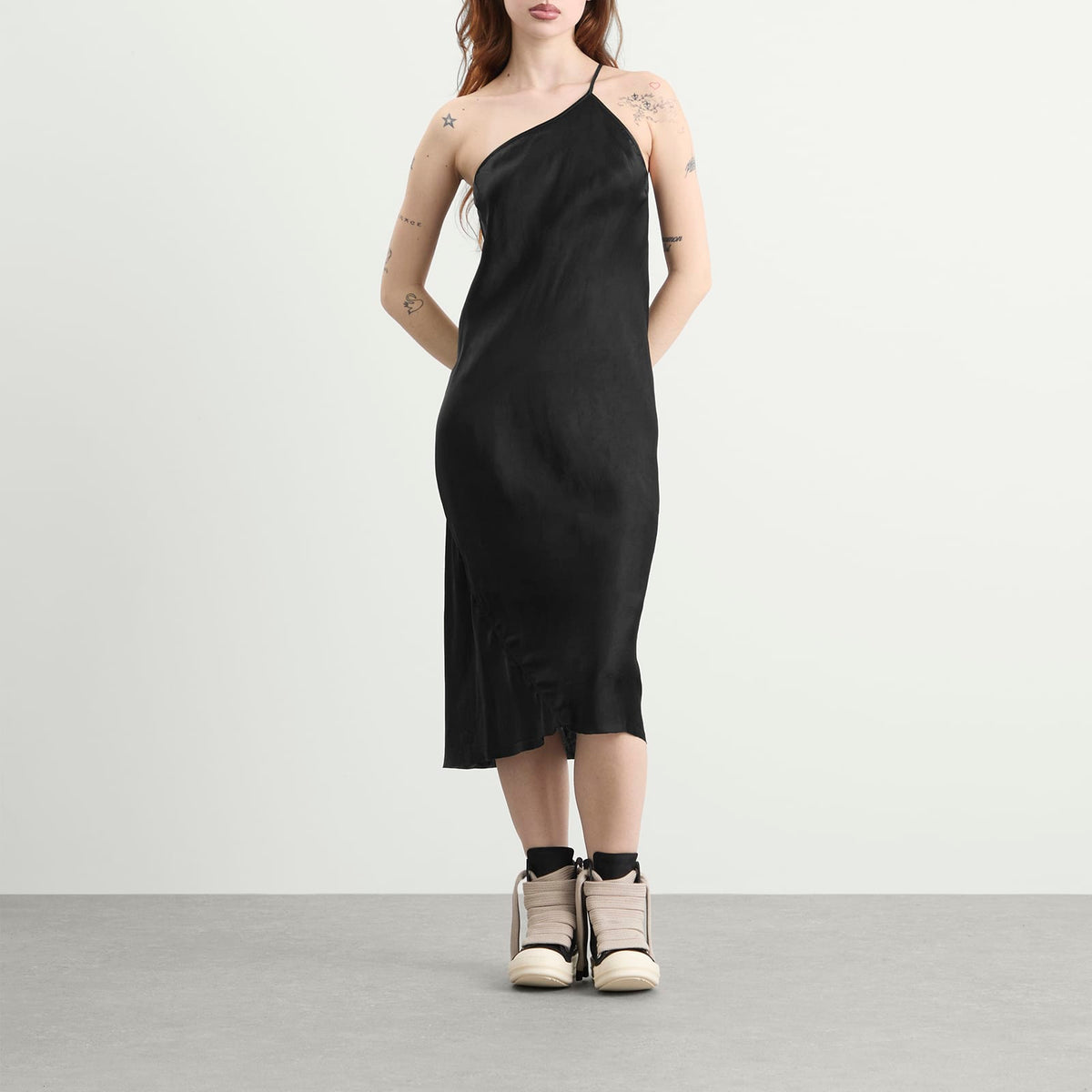 Rick Owens One Shoulder Slip Dress
