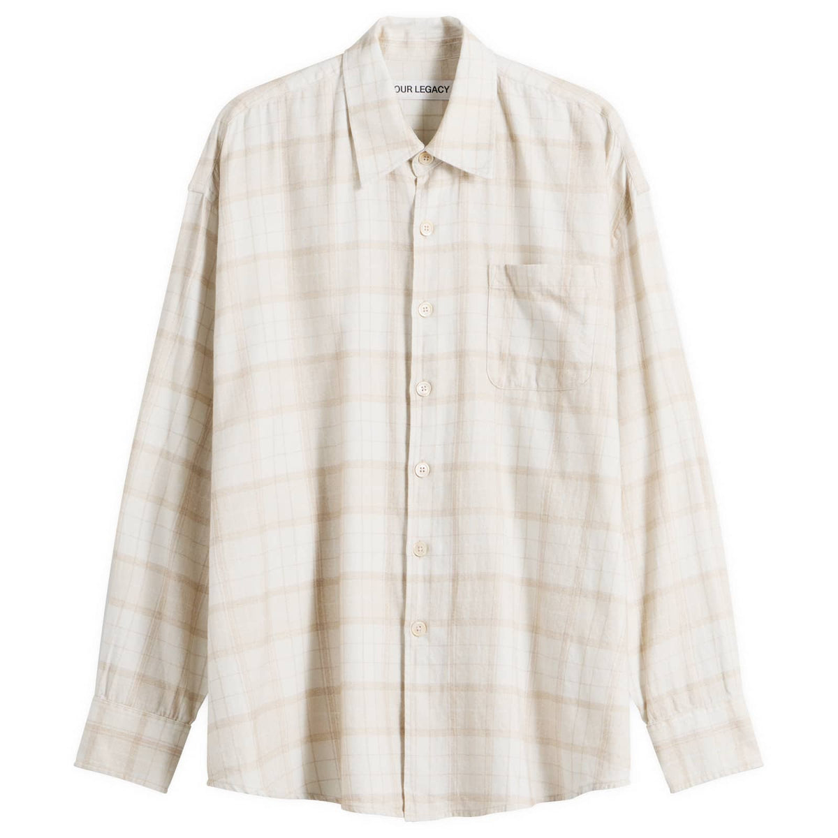 Our Legacy Stella Check Print Borrowed Shirt