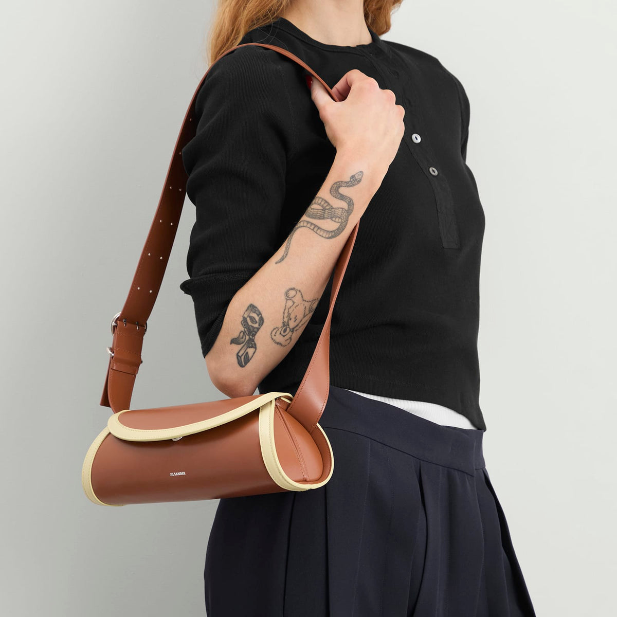 Jil Sander Cannolo Handbag