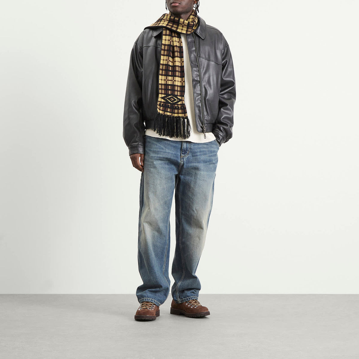 Umbro Checked Knit Scarf
