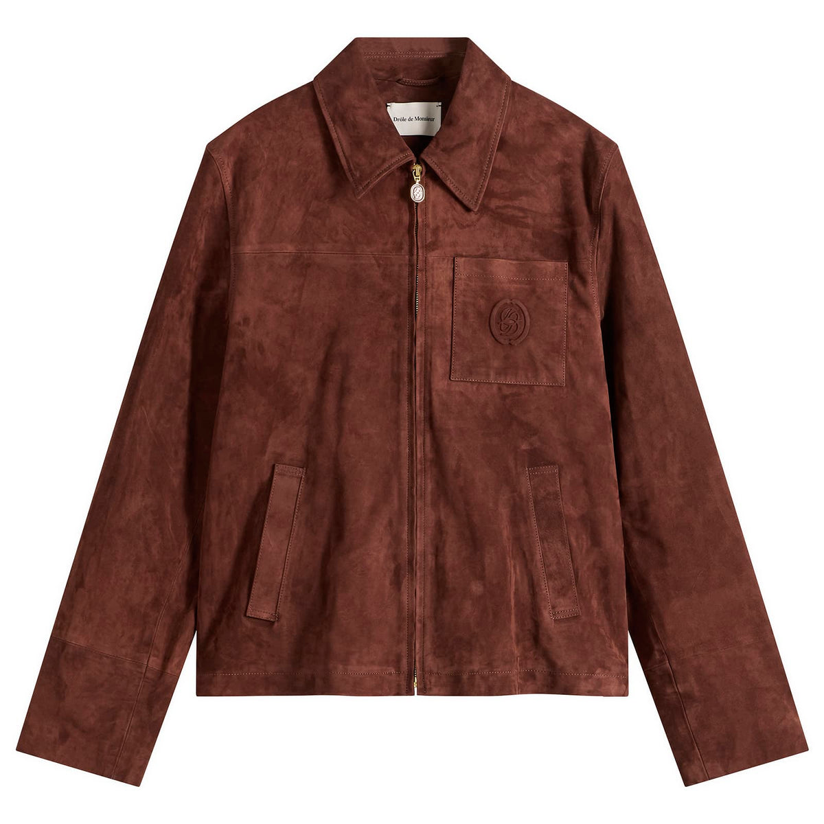 Drôle de Monsieur D Mirror Zipped Leather Jacket