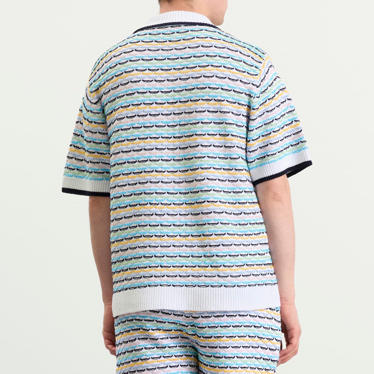 Casablanca Tuck Stitch Short Sleeve Shirt