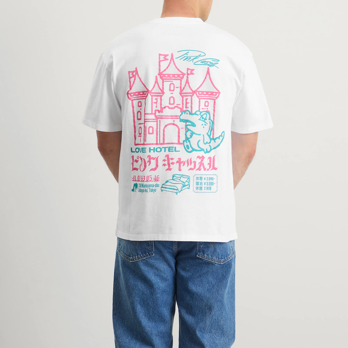 Edwin Pink Castle T-Shirt