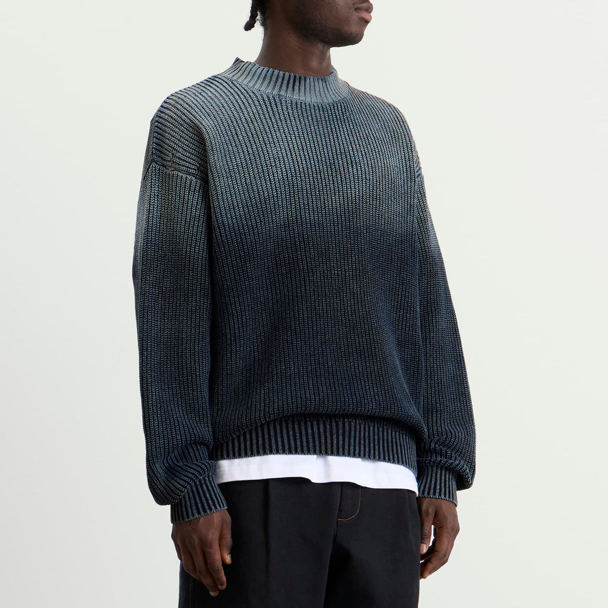 Bound Spray Wash Cropped Knit Jumper