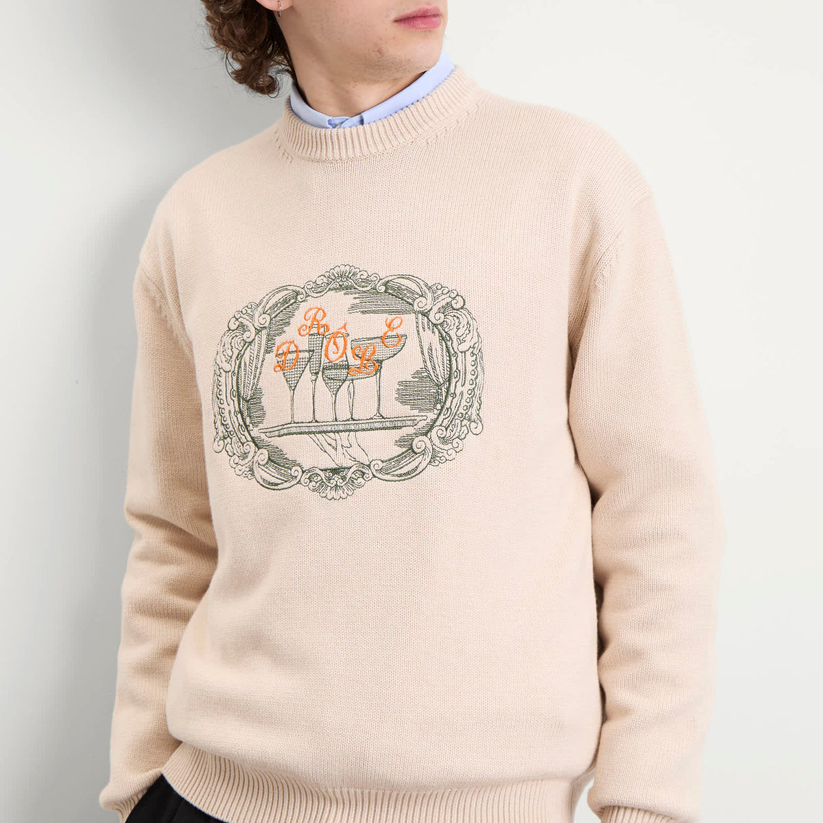 Drôle de Monsieur Cocktail Tray Knitted Jumper