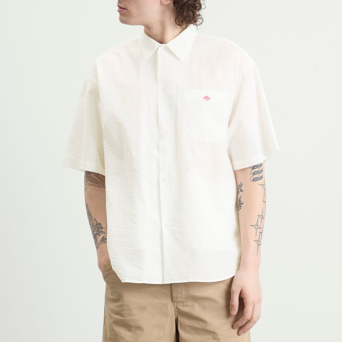 Danton Seersucker Short Sleeve Shirt