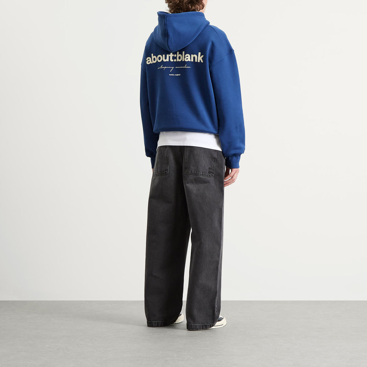about:blank Box Logo Hoodie
