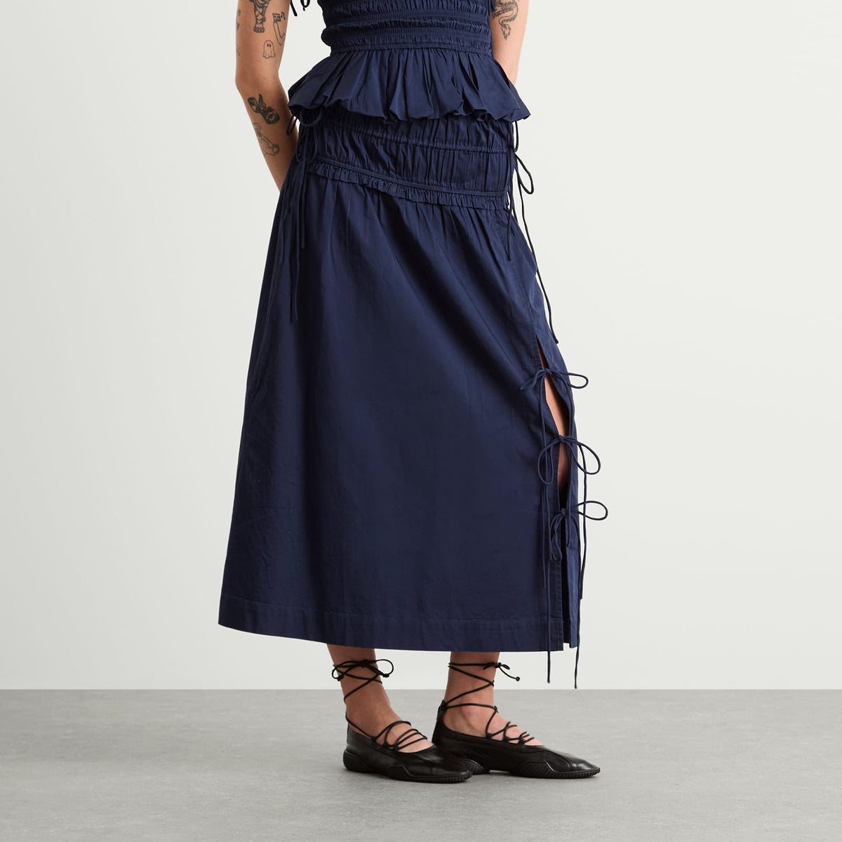 Damson Madder Charlotte Midi Skirt - END. Exclusive