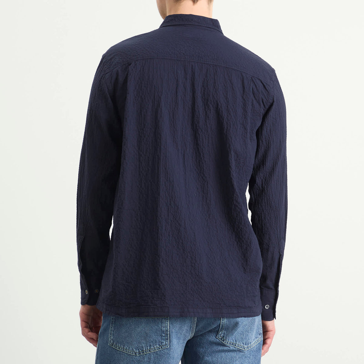 Universal Works Arten Seersucker Attendant Overshirt