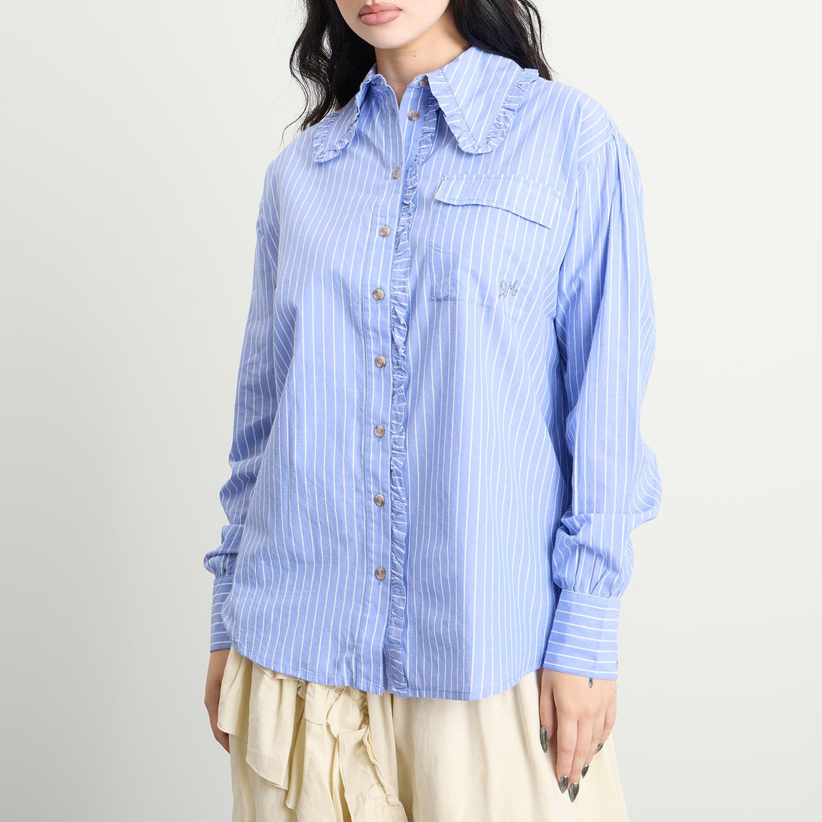 Damson Madder Kendall Ruffle Shirt