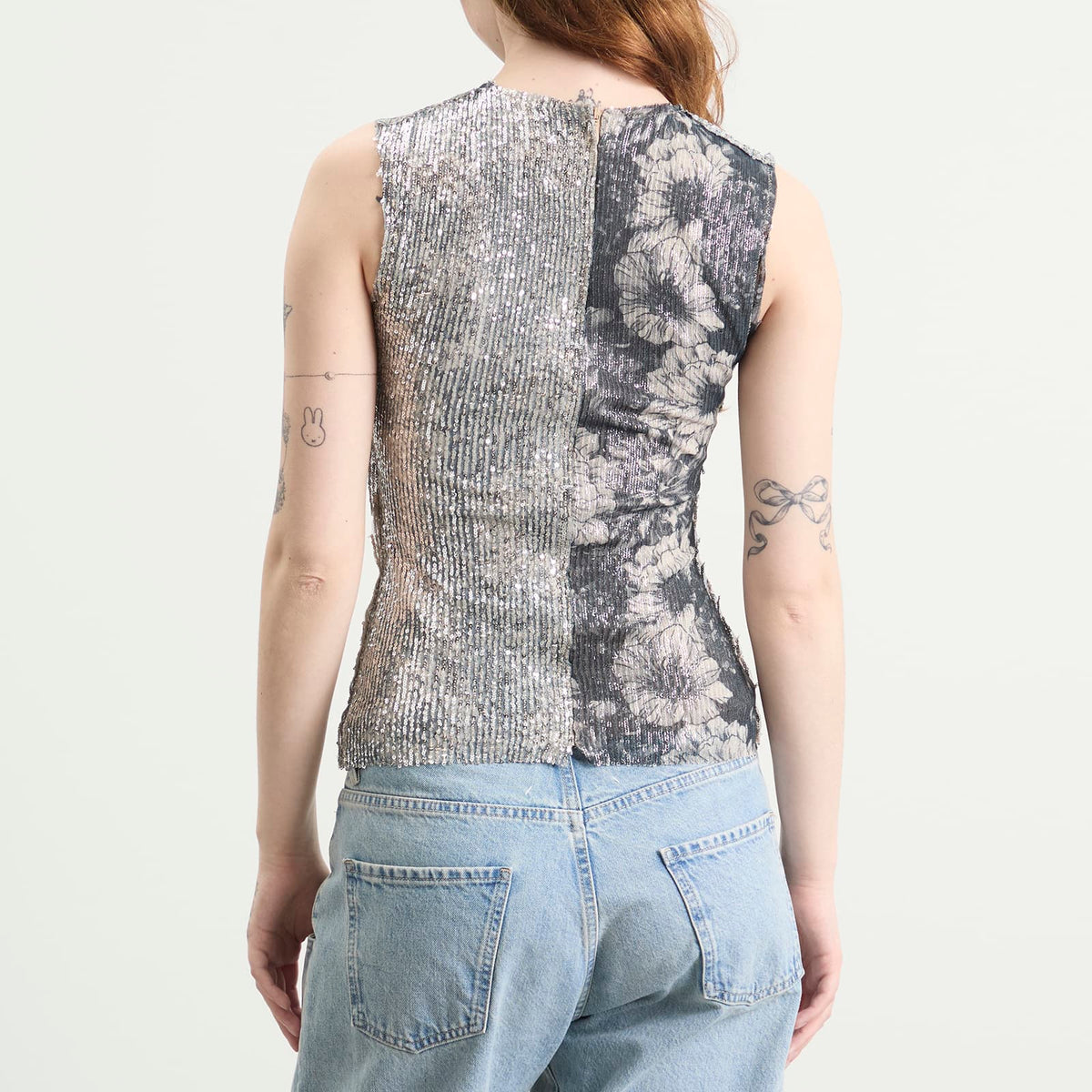 Maison Margiela Patchwork Sequin Top