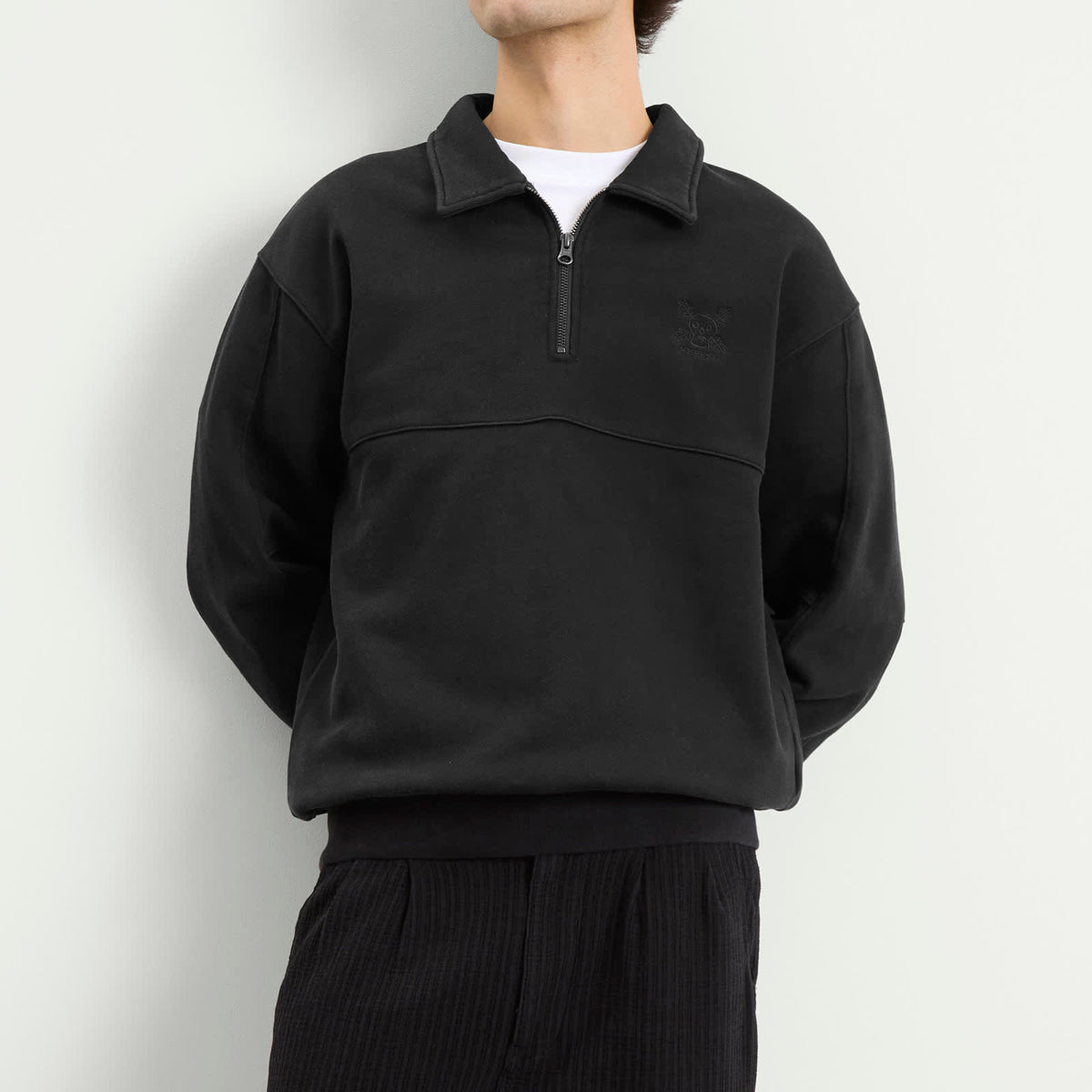 Heresy Green Man Quarter Zip Sweatshirt