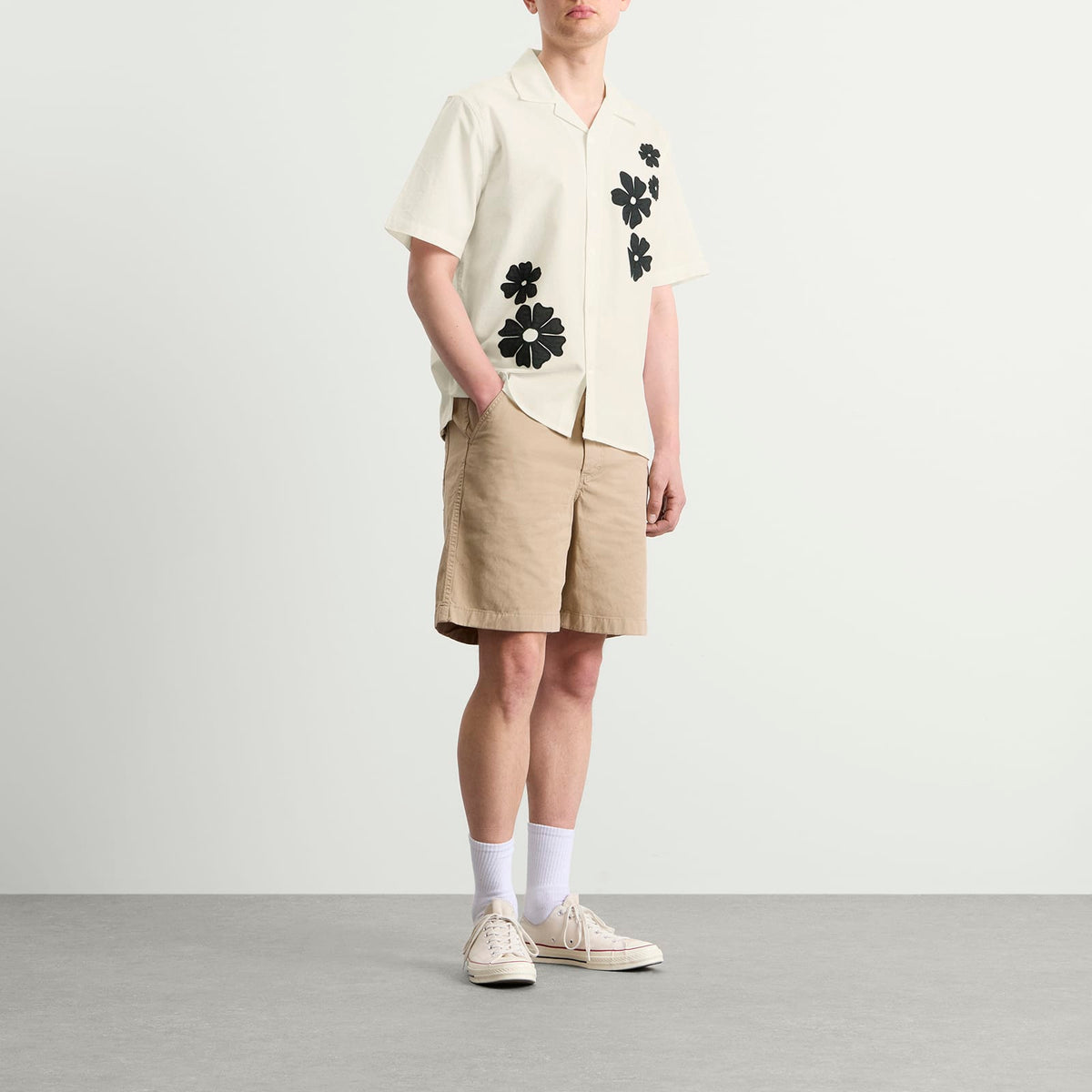 Wax London Didcot Applique Flowers Vacation Shirt