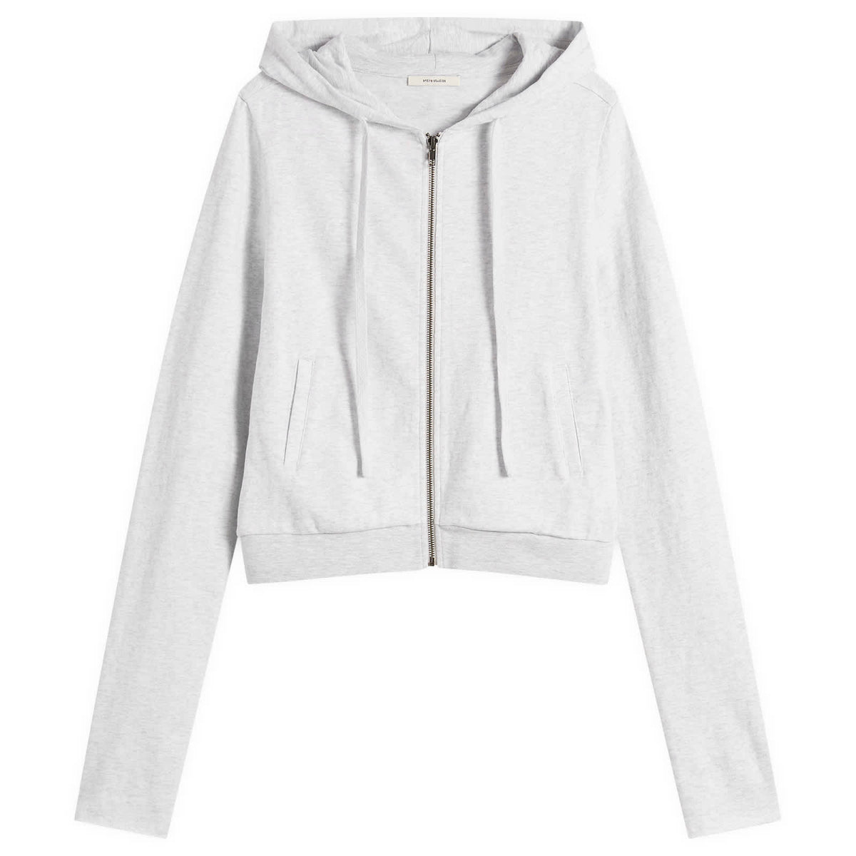Entire Studios Lightweight Crop Zip-Up Hoodie