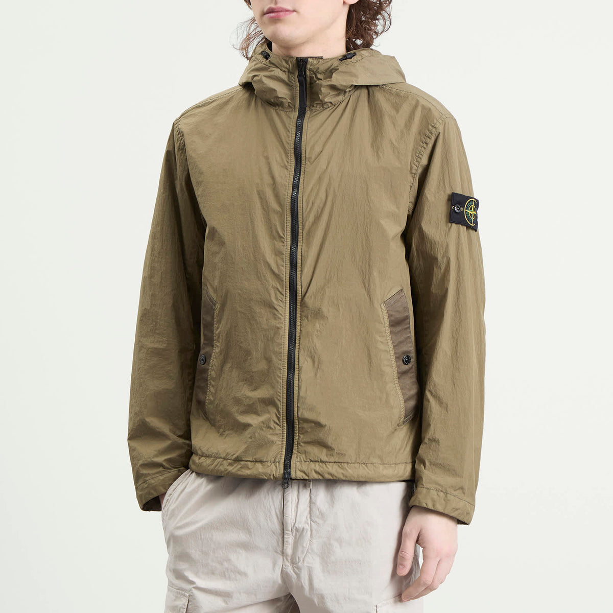 Stone Island Crinkle Reps Hooded Jacket