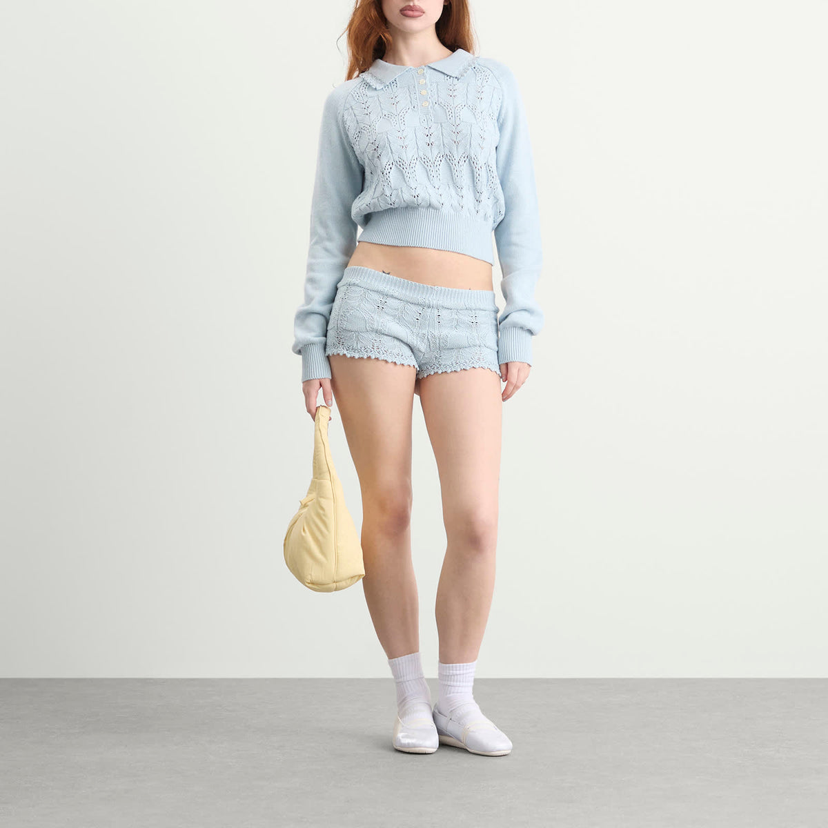 My Mum Made It Lace Knit Shorts