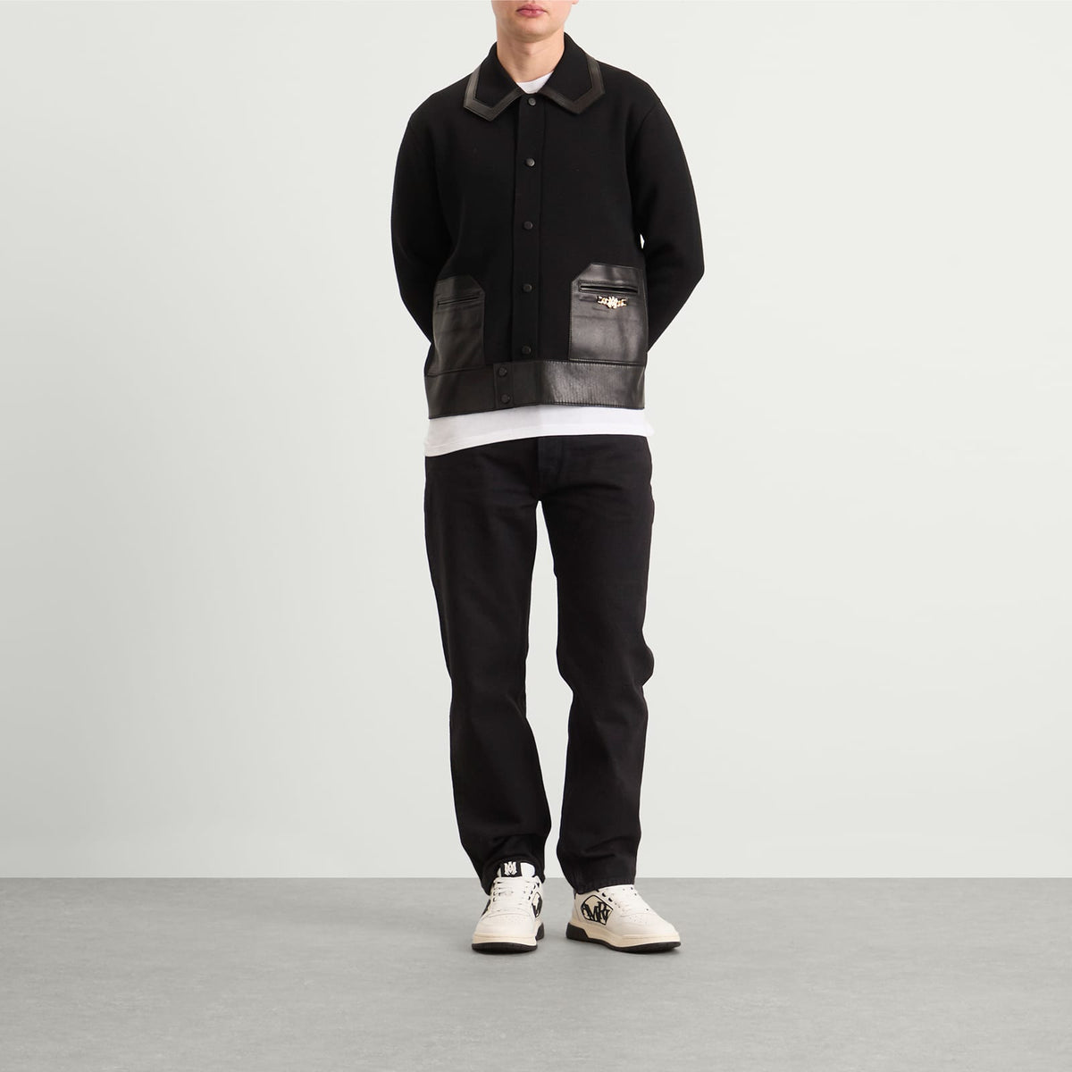 AMIRI Leather Patch MA Cardigan