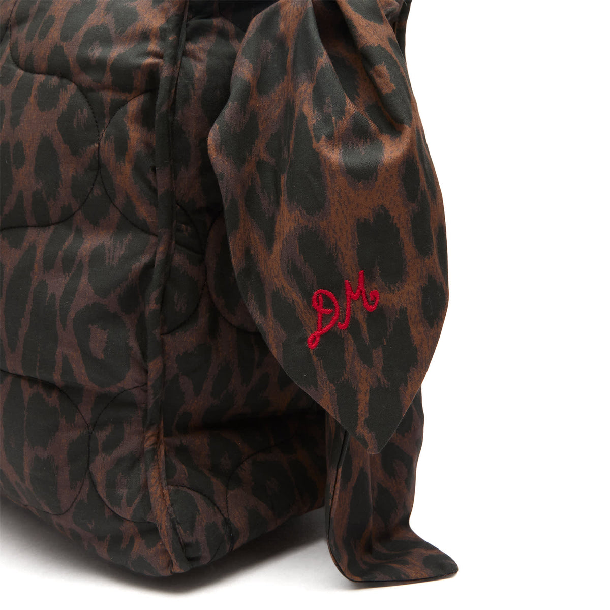 Damson Madder Dark Leopard Quilted Tote Bag
