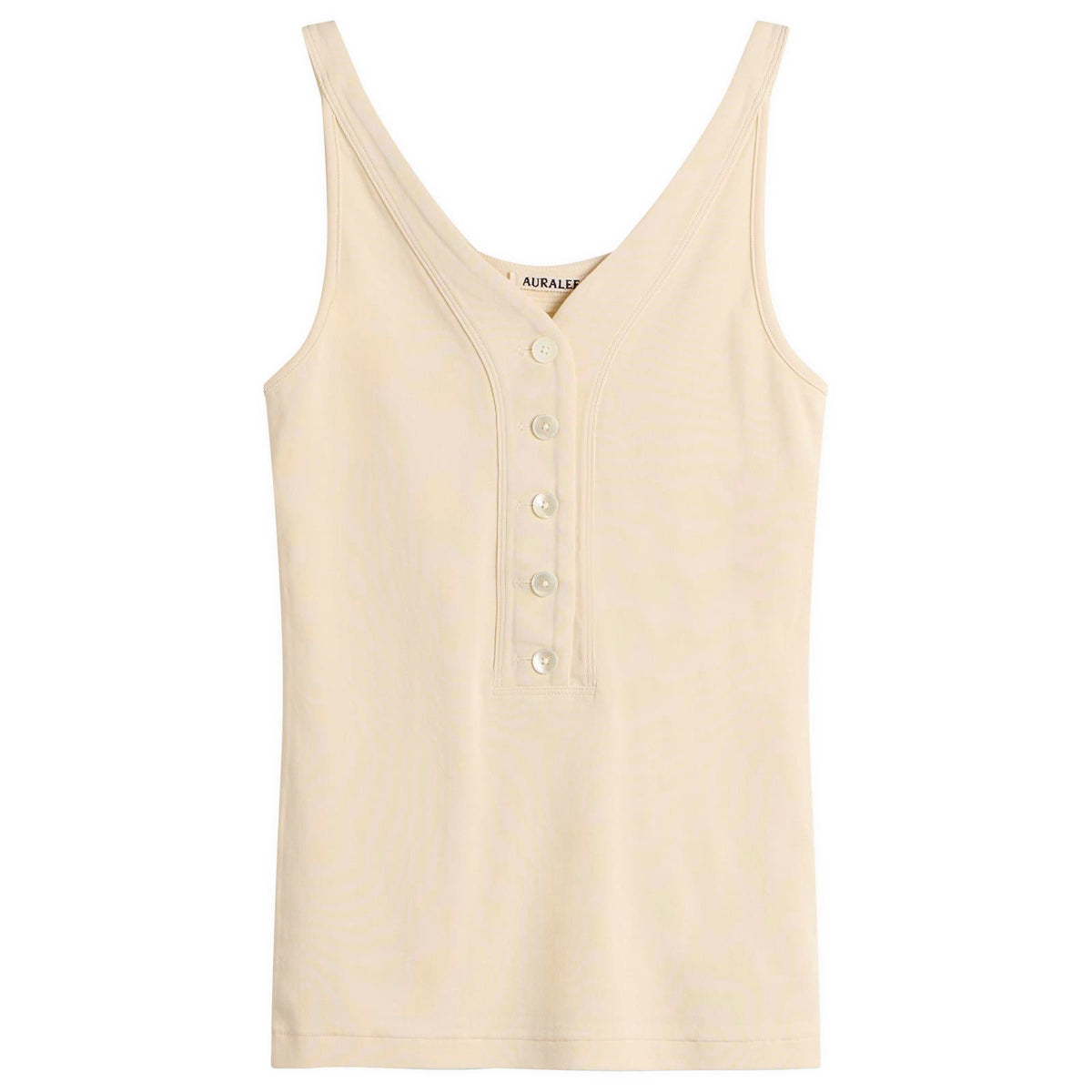Auralee Organic Cotton Fine Rib Tank Top