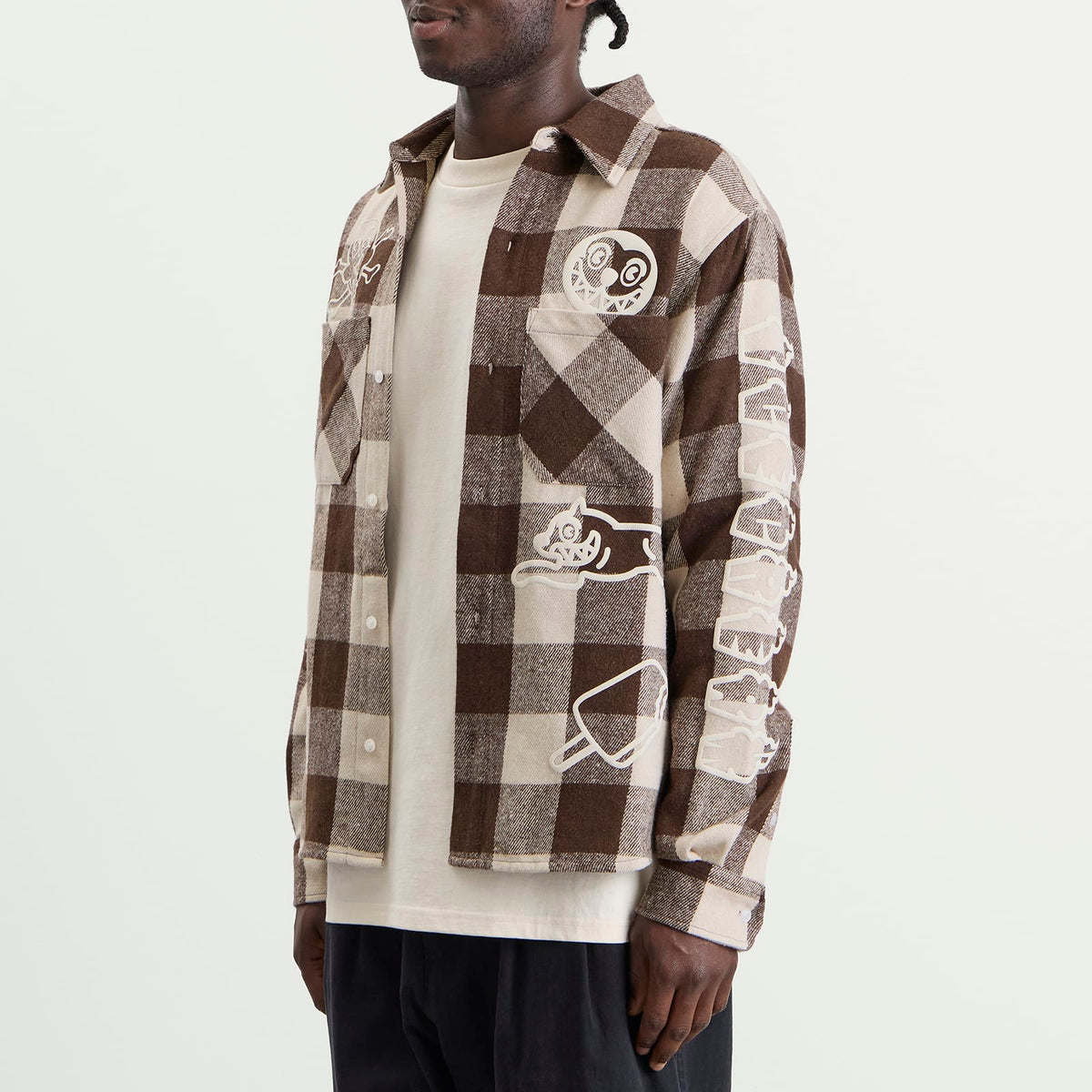 ICECREAM Multi Logo Check Ls Shirt