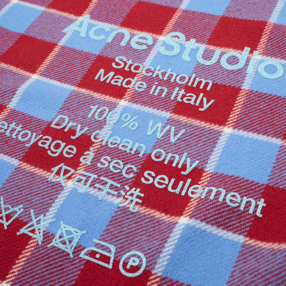 Acne Studios Cassiar Check Scarf