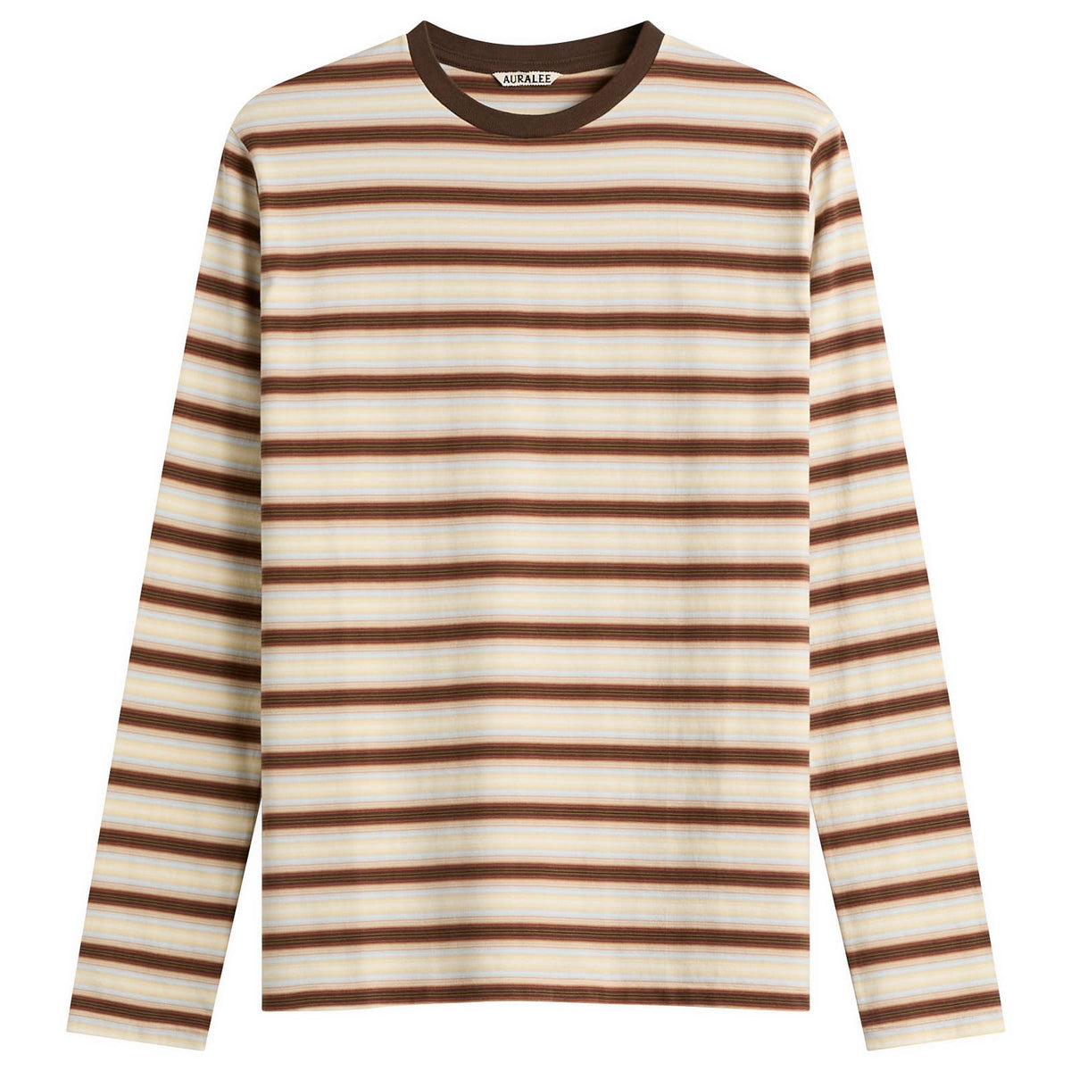 Auralee Gradient Stripe Long Sleeve T-Shirt