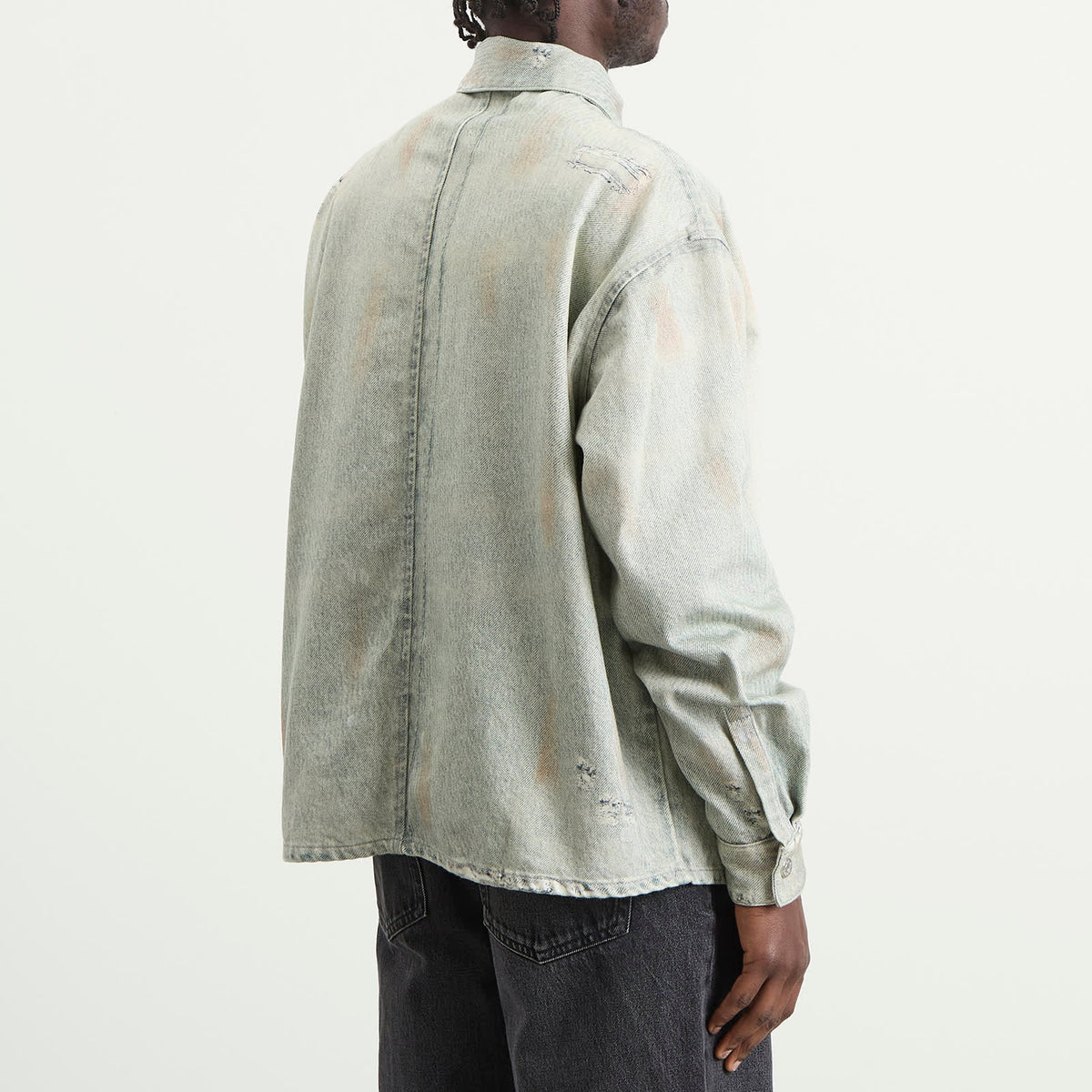Won Hundred Maza Printed Denim Shirt