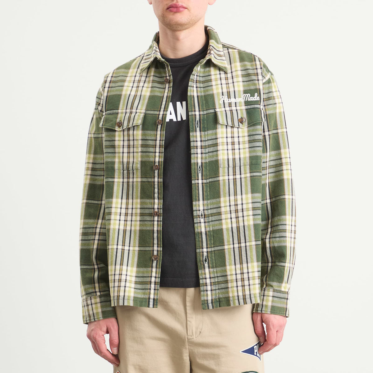 Human Made Heart Patch Check Shirt