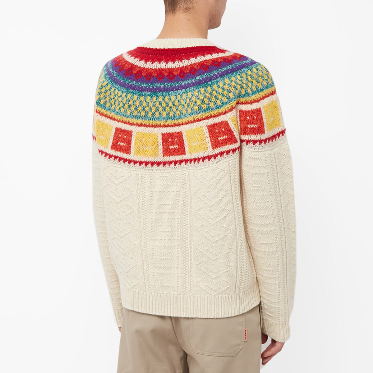 Acne Studios Kristjan Islandic Rainbow Face Knit