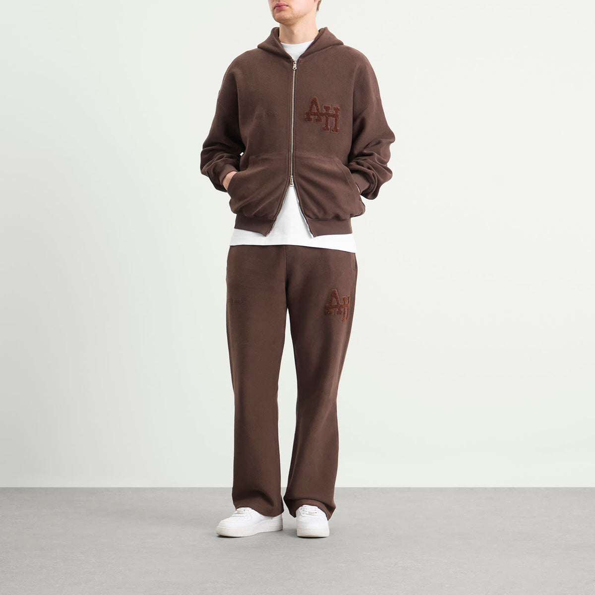 ANNIE HOOD Inside Out College Straight Joggers