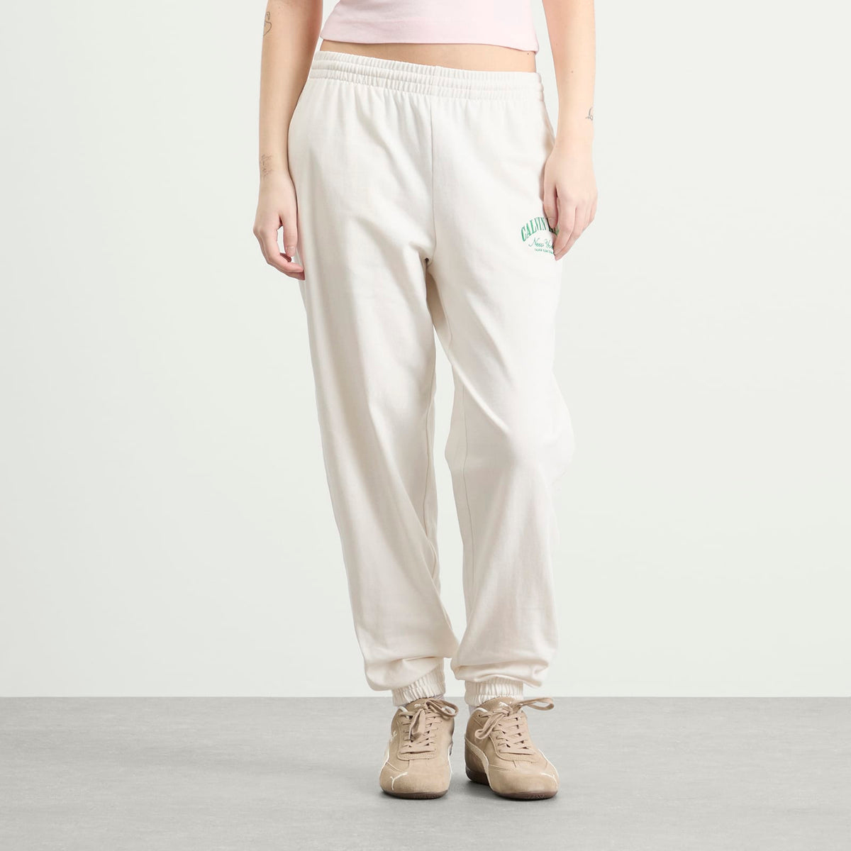 Calvin Klein Logo Cotton Jersey Jogger