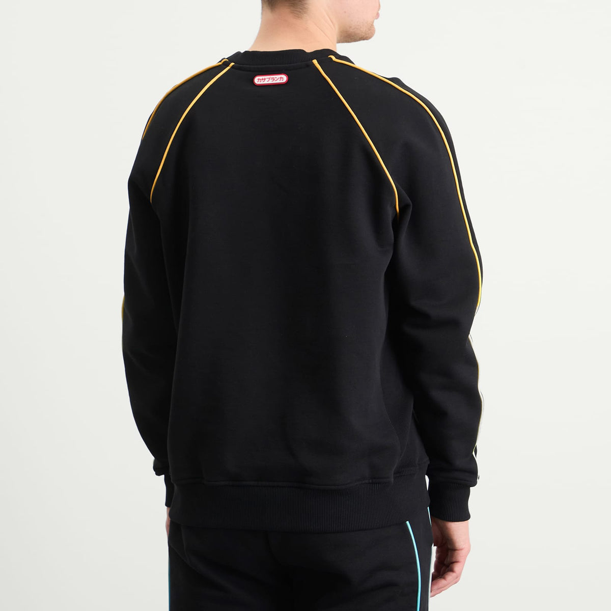 Casablanca Black Loopback Gradient Piping Raglan Sweatshirt
