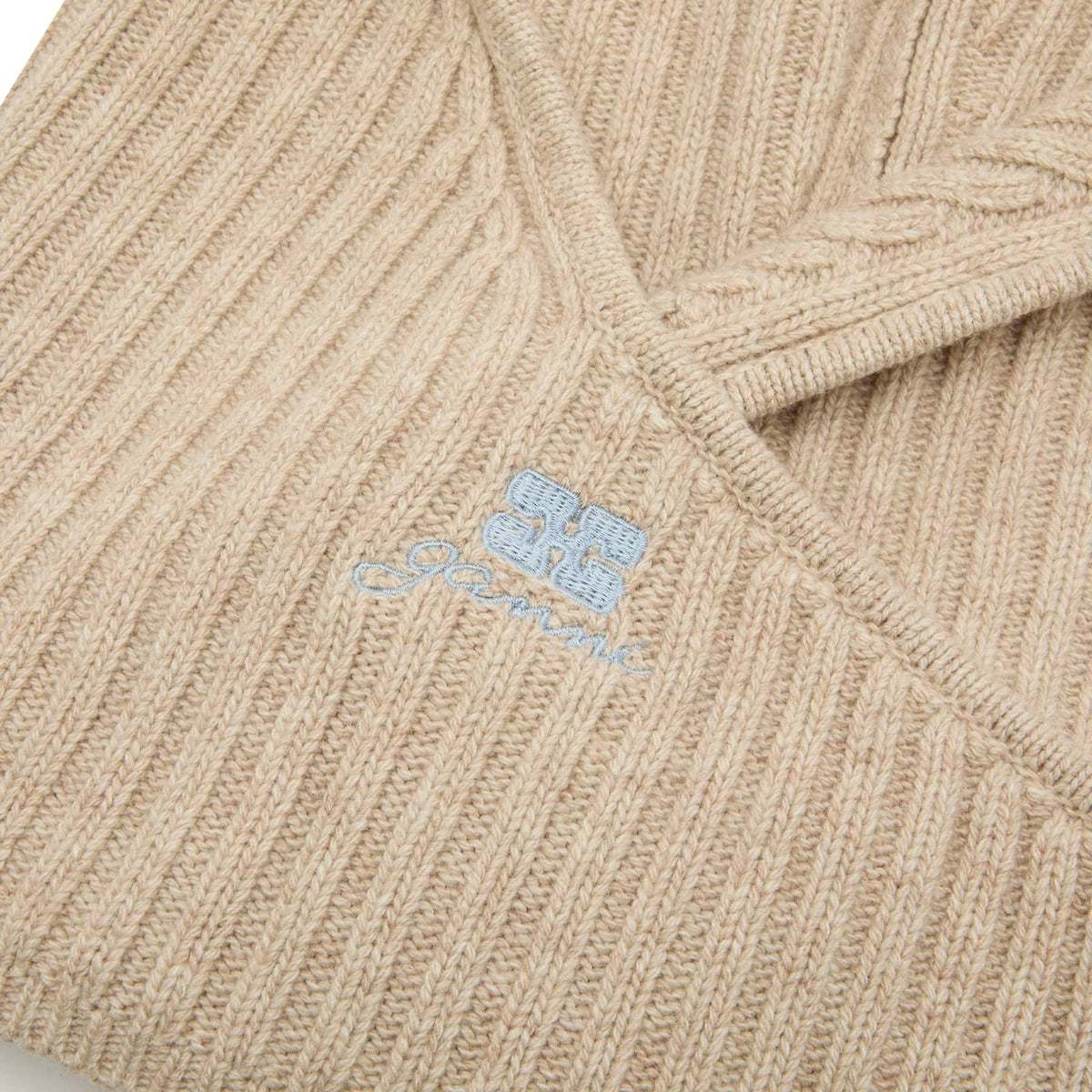 GANNI Core Future Wool Knit Balaclava