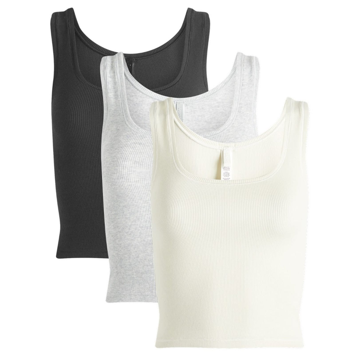 SKIMS Cotton Rib Tank 3 Pack Bundle