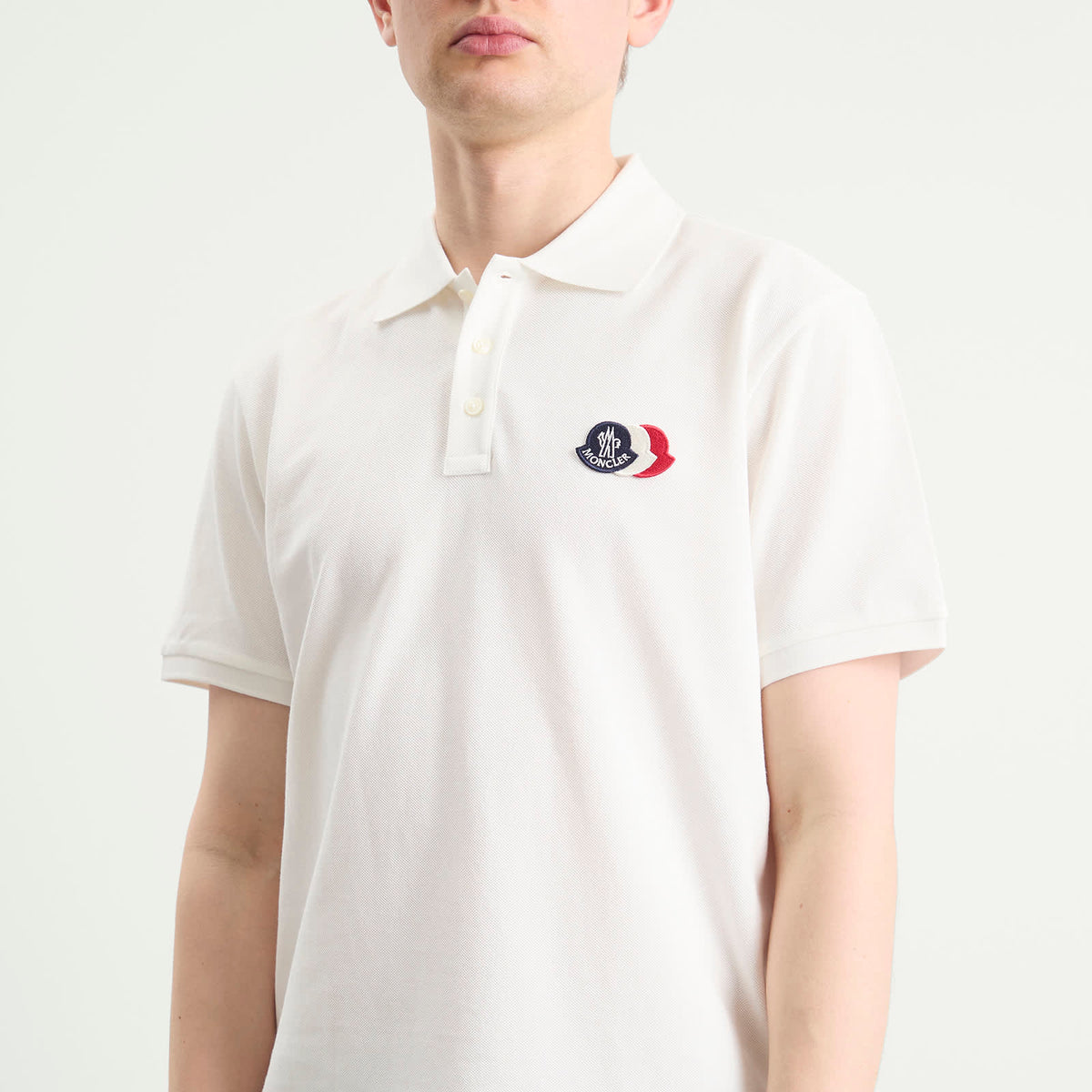 Moncler Tripe Crest Polo Shirt