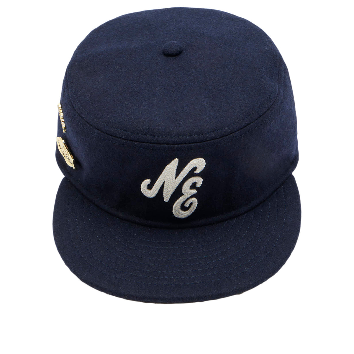 New Era Heritage Logo Chainstitched Wool Pillbox Cap