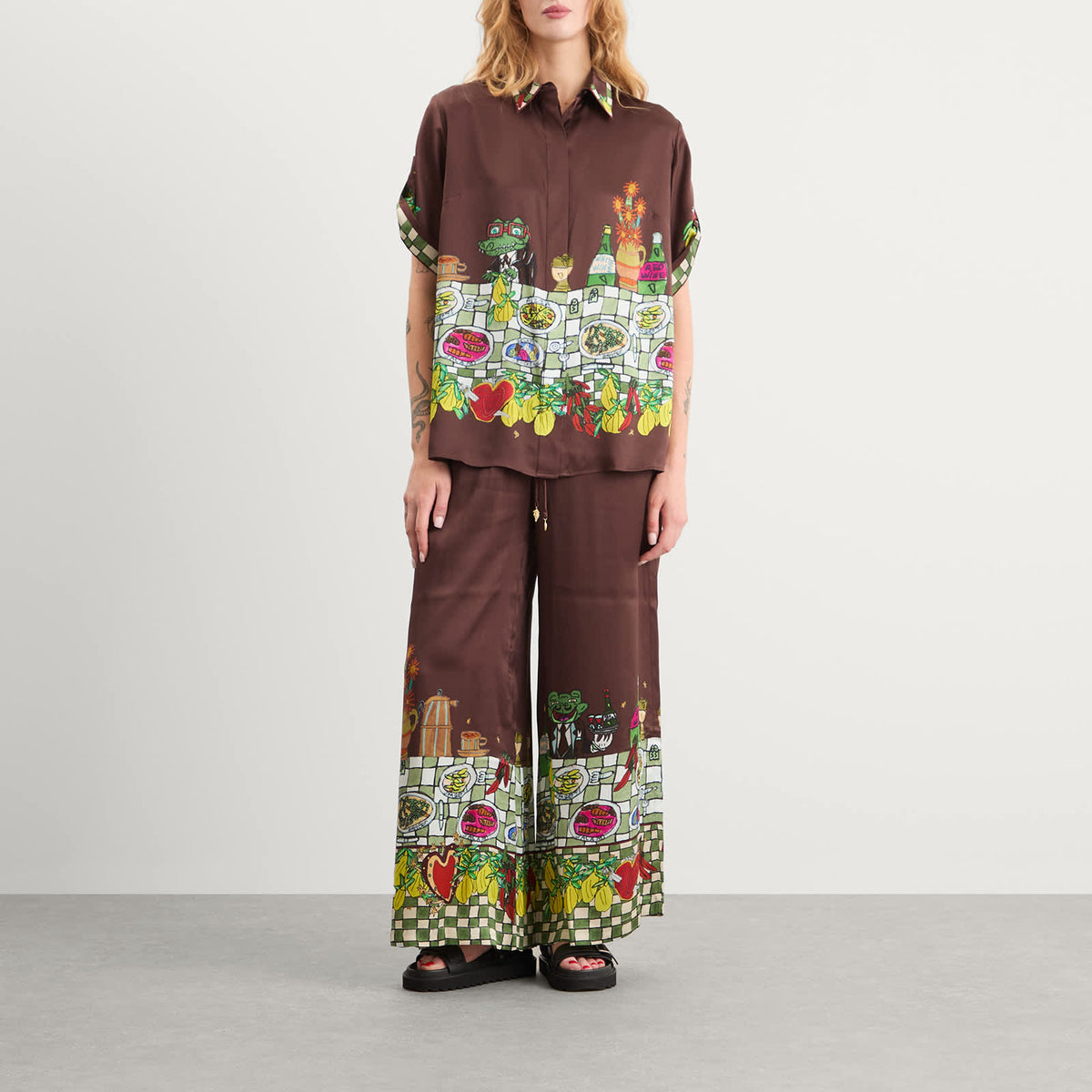 ALÉMAIS Fredo Silk Shirt