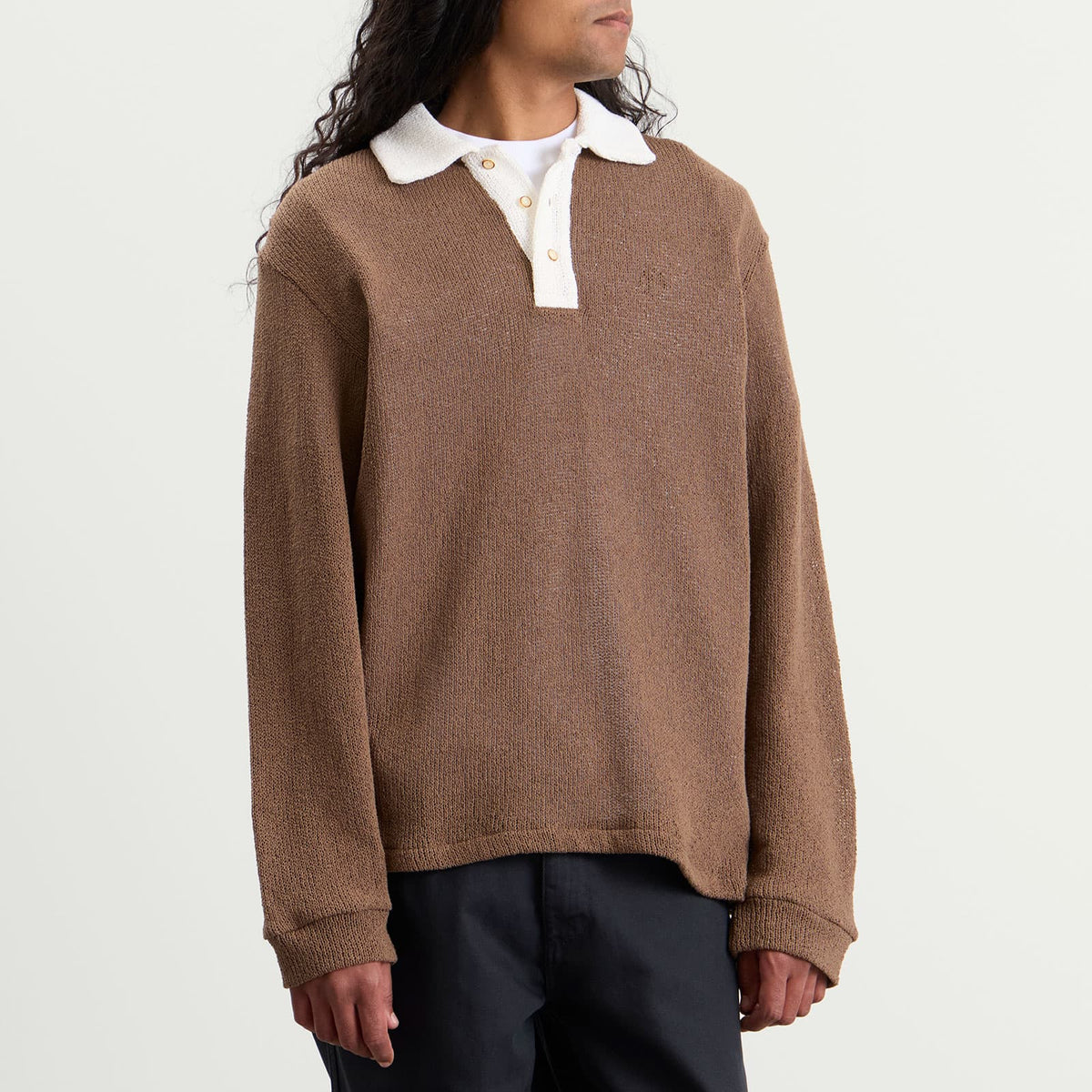 Palmes Knitted Rugby Shirt