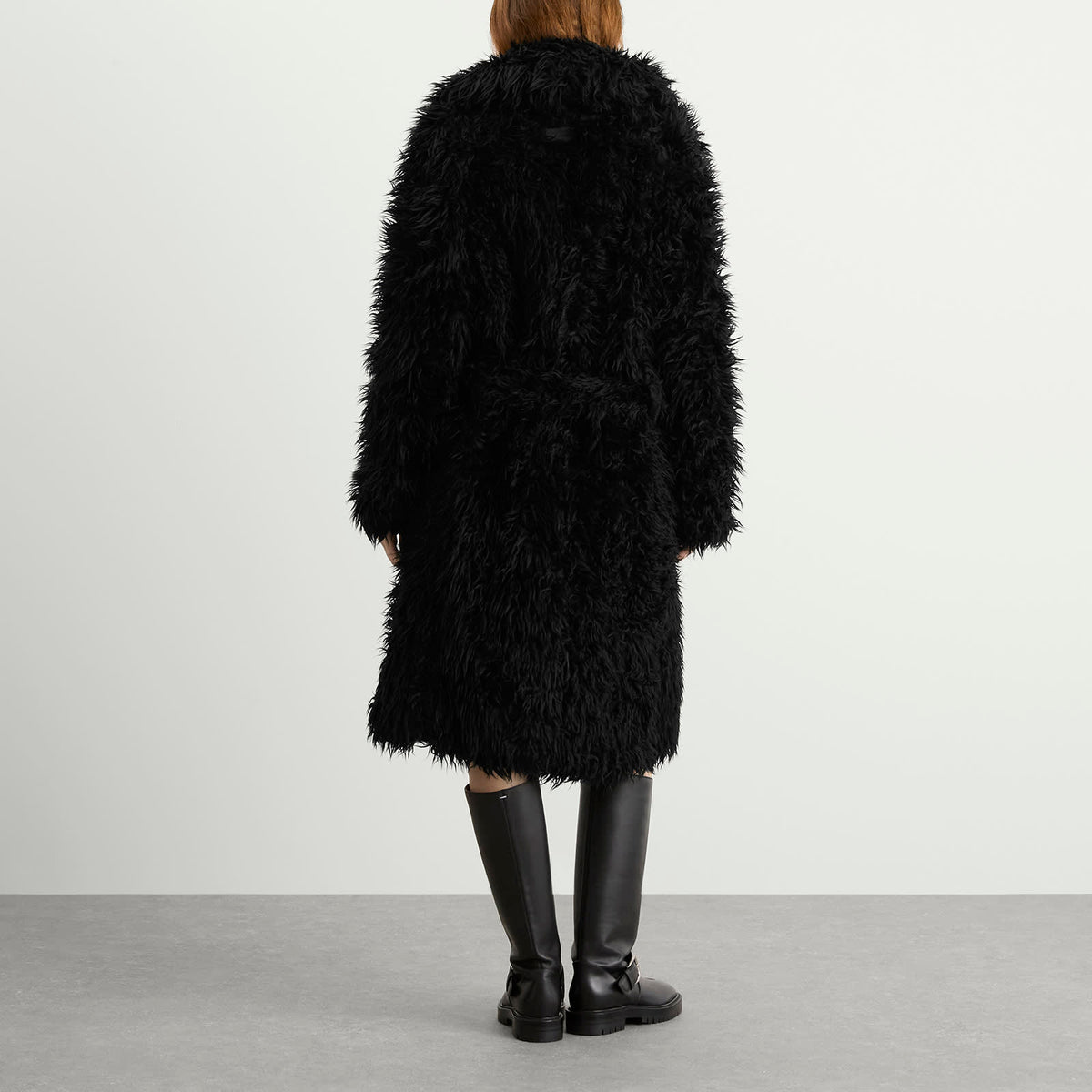 Acne Studios Oflama Long Messy Faux Fur Coat