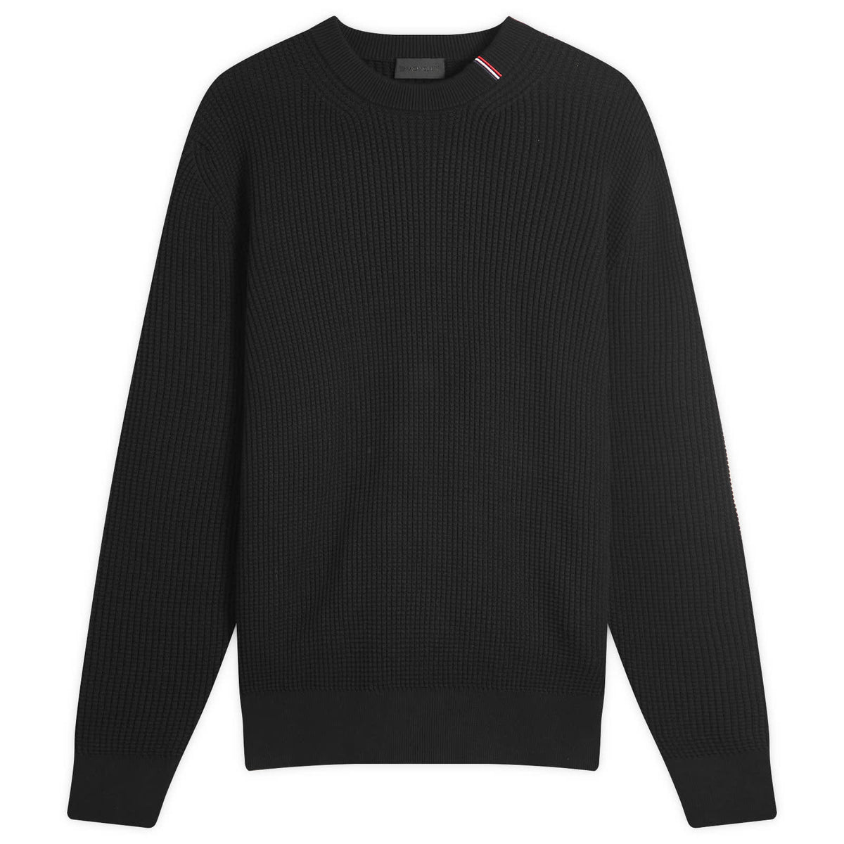 Moncler Cotton Woven Crew Neck Jumper