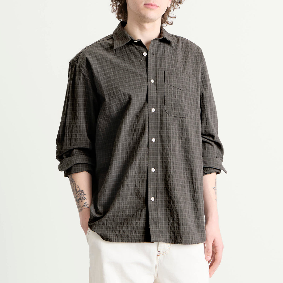 Foret Scout Micro Check Shirt