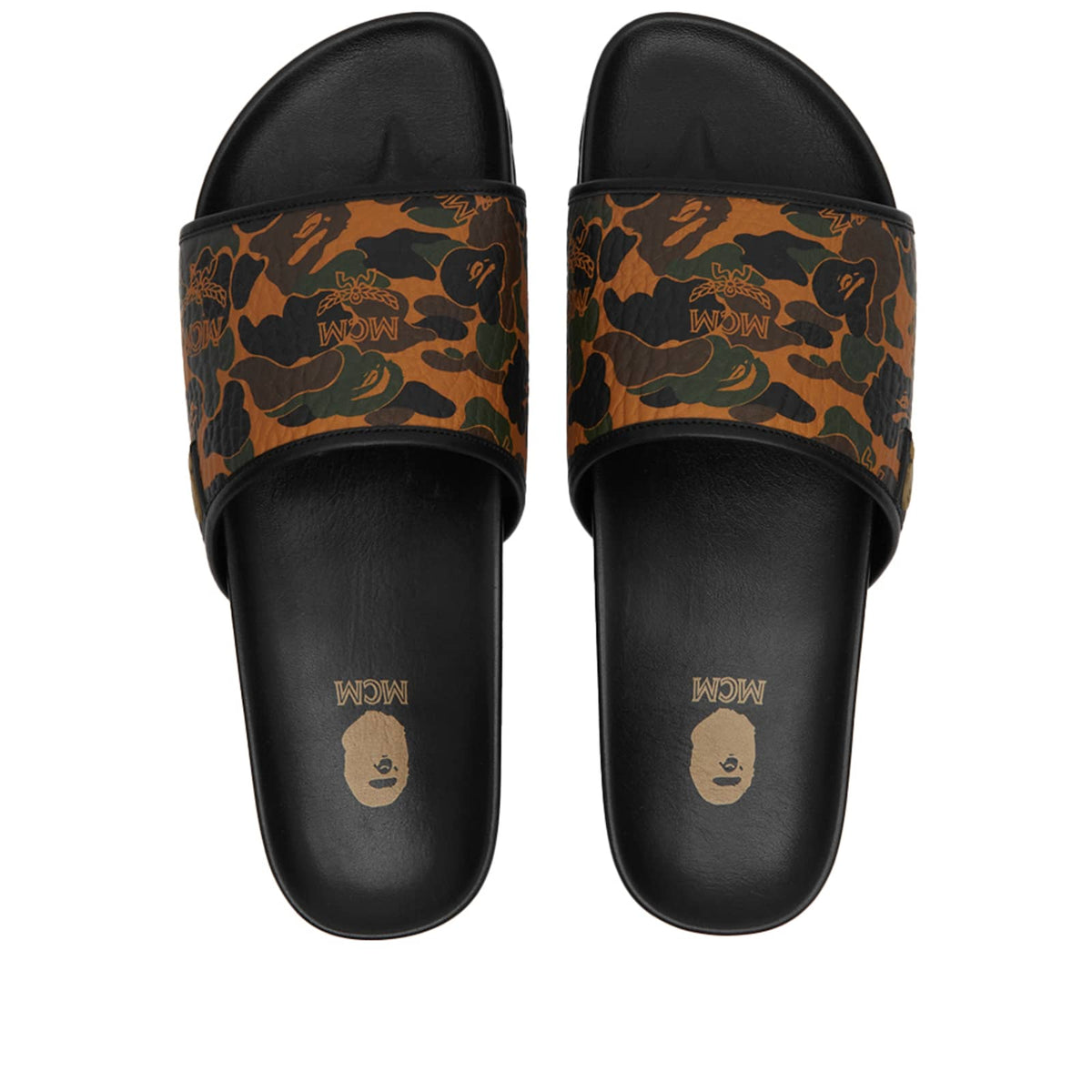 MCM x A Bathing Ape Camo Sandal